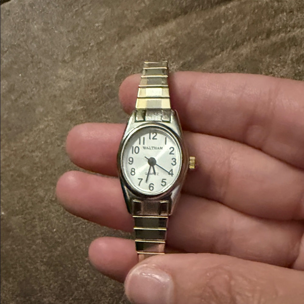 Waltham Two-Tone Ladies Wristwatch - White Dial